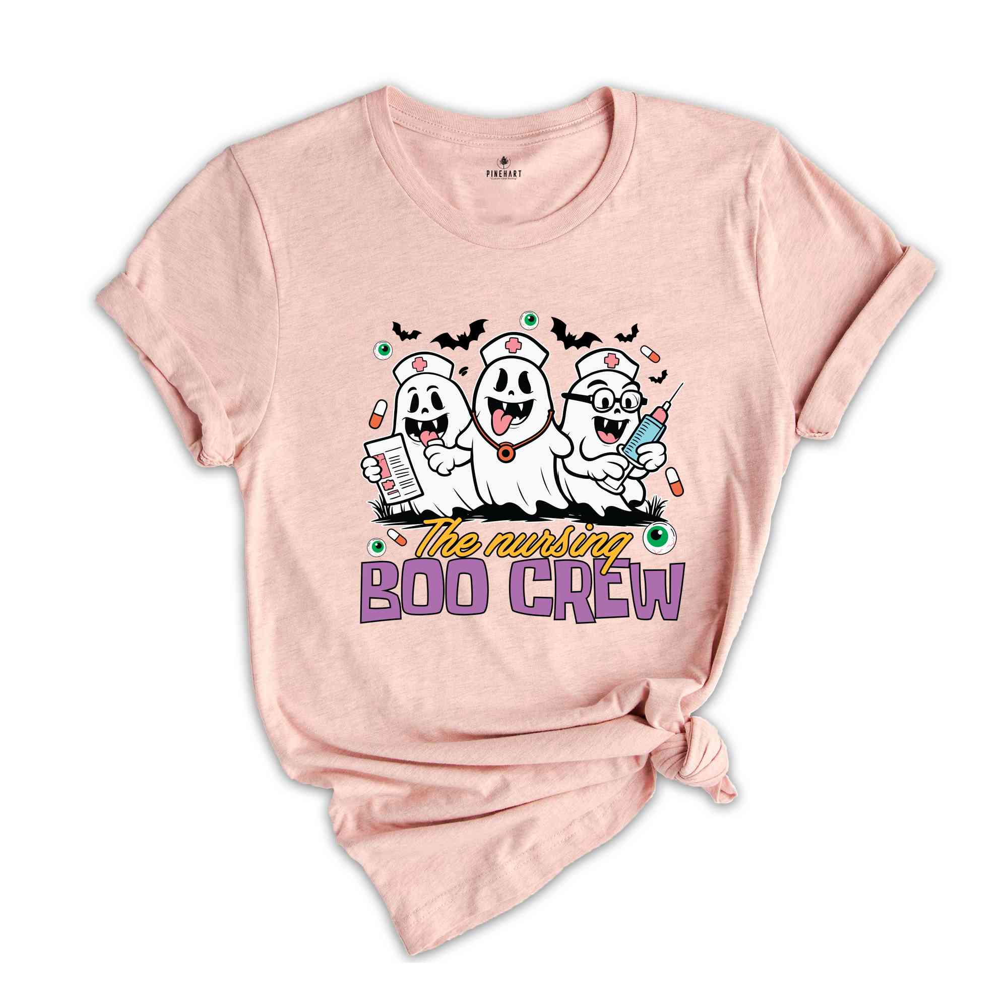 The Nursing Boo Crew Shirt, Halloween Nurse Shirt, Spooky Nurse Shirt, Funny Halloween Nurse, Ghost Nurse Shirt, Nurse Gift For Women