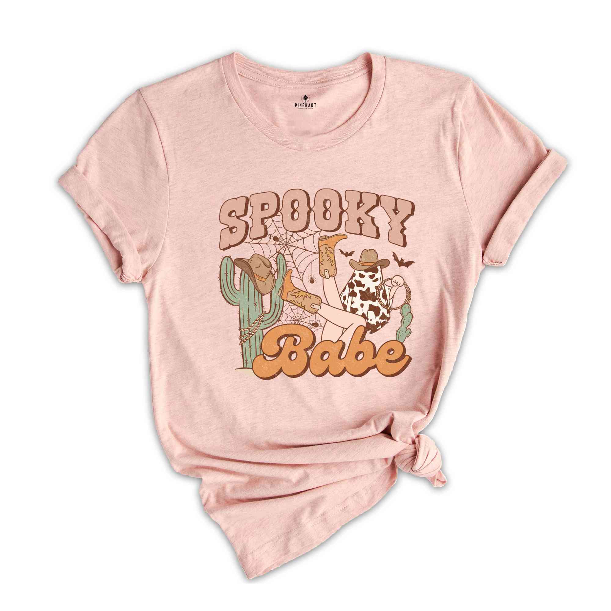 Spooky Babe Shirt, Western Halloween Shirt, Ghost Shirt, Halloween Party T-Shirt, Spooky Shirt, Ghost Shirt, Spooky Season Tee