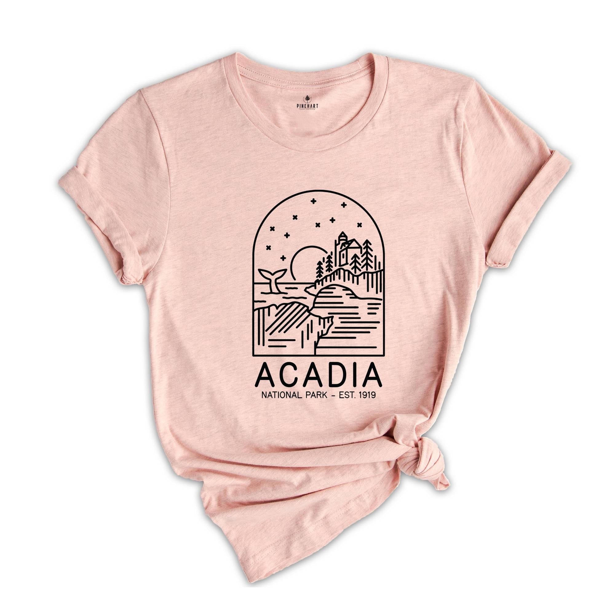 Acadia National Park, National Parks Shirt, Camping Shirt, Travel Shirt, Hiking Shirt, Nature Shirt, Acadia Camping Shirt, Acadia Park Shirt