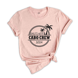 Custom Beach Birthday Party Shirt, Custom Birthday Crew T-Shirt, Birthday Party Matching Shirts, Personalized Beach Shirt