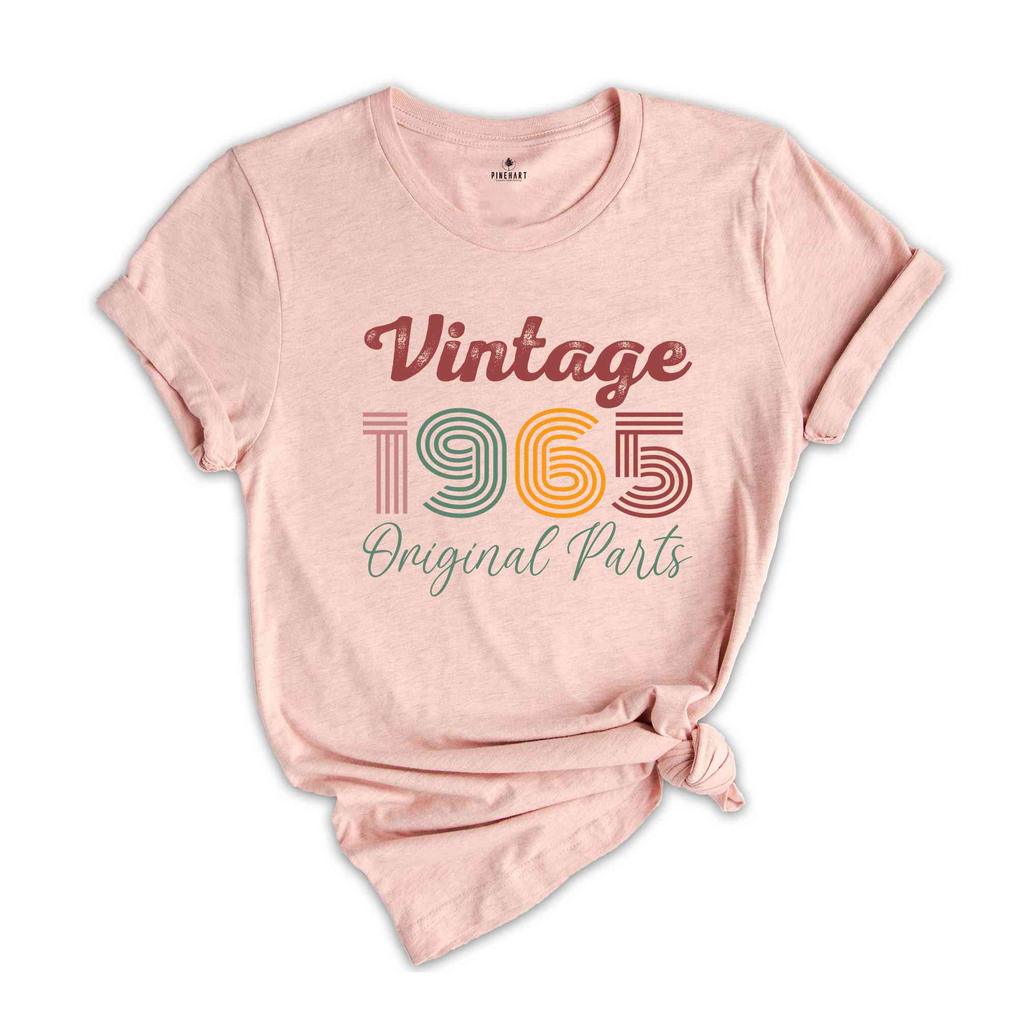 Vintage 1965 Original Parts Shirt, 59th Birthday Shirt, Vintage Shirt, Vintage 1965 Shirt, 59th Birthday Gift, Retro Shirt