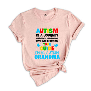 Autism Is A Journey Shirt, Autism Grandma Shirt, Autism Awareness Shirt, Neurodiversity Shirt, Puzzle Piece, ADHD Shirt, Autism Month Shirt