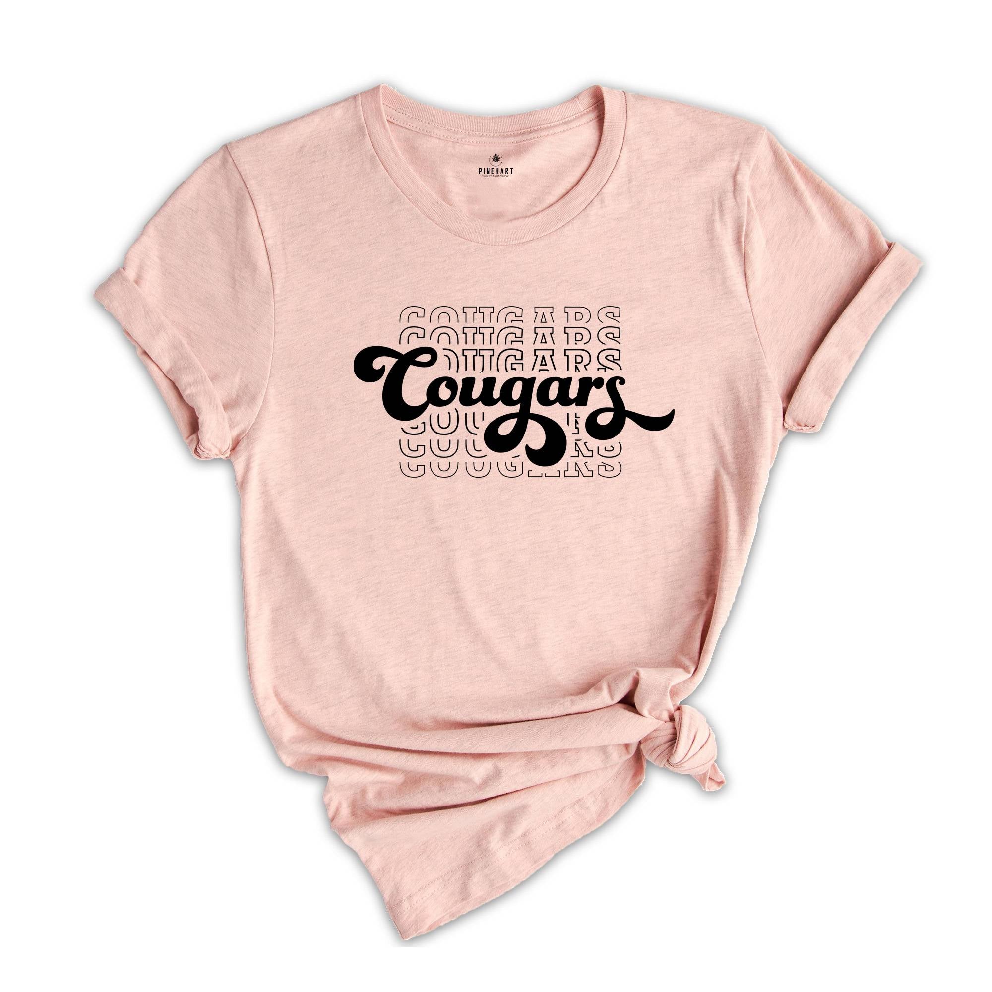 Team Mascot Shirt, Cougars Team Shirt, Cougars Team Spirit Shirt, Cougars Fan Shirt, Cougars School Shirt, Cougars School Spirit