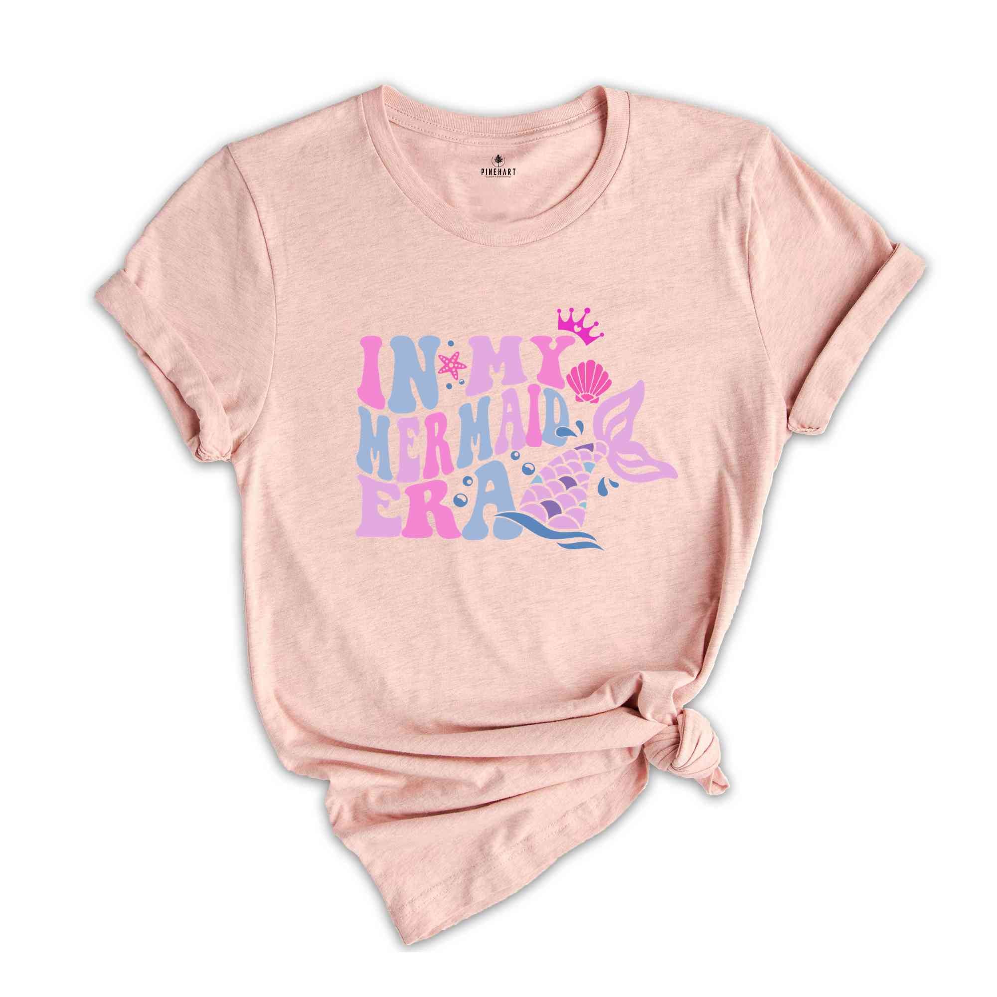 In My Mermaid Era Sweatshirt, Girl Mermaid T-Shirt, Mermaid Family Shirt, Mermaid Birthday Hoodie, Mermaid Party Shirt