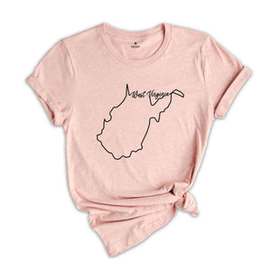 West Virginia State Shirt, The USA State Shirt, West Virginia USA Shirt, West Virginia Map Outline Shirt, US Outline Shirt, United States