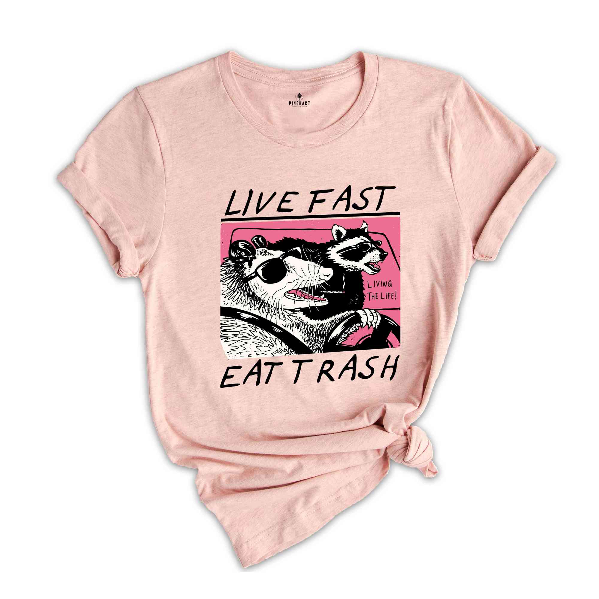 Live Fast Eat Trash Shirt, Animal Shirt, Raccoon Shirt, Funny Raccoon Meme, Funny Opossum Shirt, Funny Meme Shirt