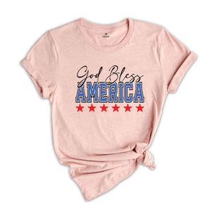 God Bless America T-Shirt, Retro America Shirt, Independence Day Tee, 4th Of July Shirt, 4th Of July Gifts