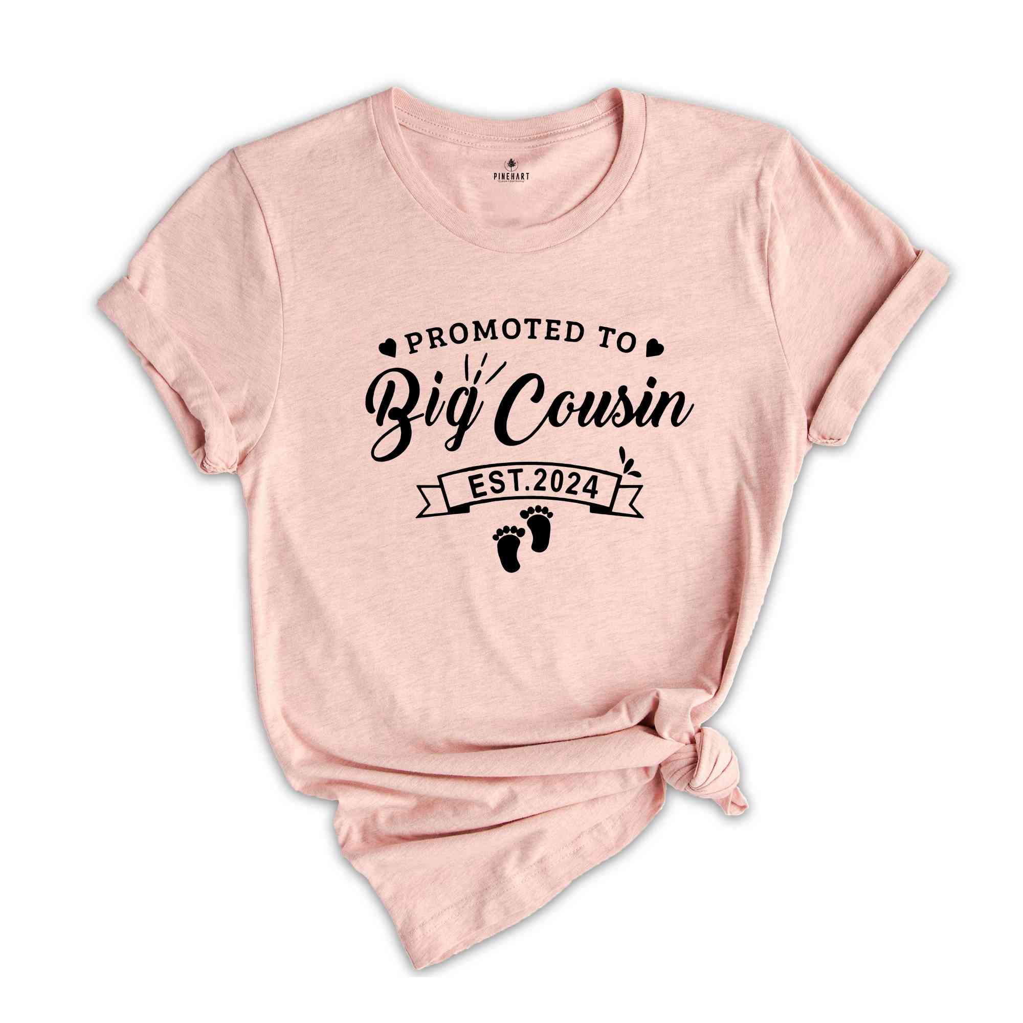 Big Cousin Est 2024 Shirt, Baby Announcement, Promoted Big Cousin, Big Cousin To Be, Pregnancy Reveal, Big Cousin Gift, Big Cousin T Shirt