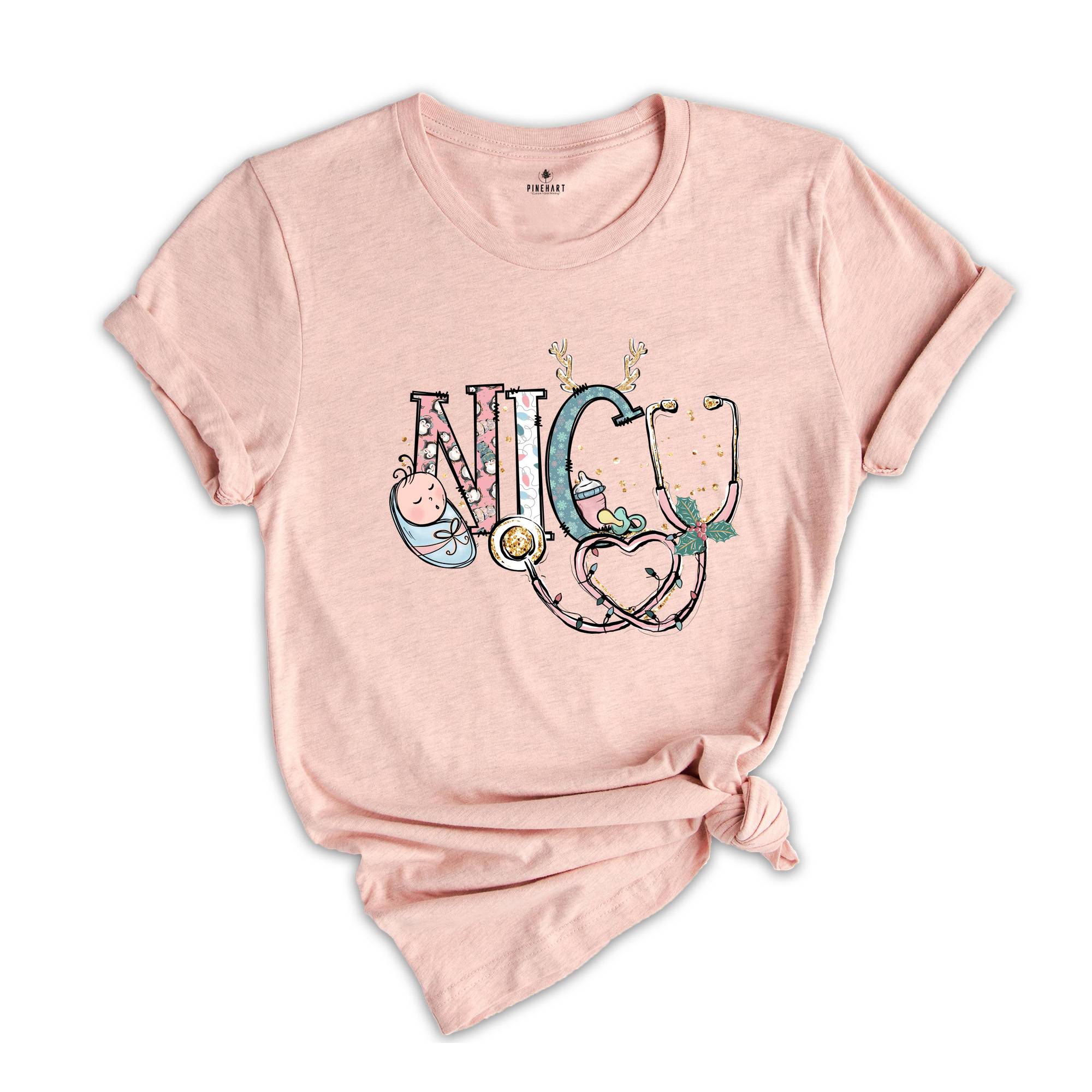 Nicu Baby Christmas T-Shirt, Nicu Nurse Shirt, Baby Christmas Nicu Shirt, Nicu T-Shirt, Nicu Nurse Christmas Gifts