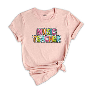 Music Teacher Shirt, Teacher Gift, Cute Teacher Shirt, Teacher Life Shirt, Teaching Shirt, Gift For Teacher, Back To School Shirt