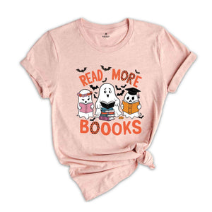 Read More Books Spooky Teacher Shirt, Halloween Shirt for Teacher, Teacher Halloween Shirt, Groovy Ghost Teacher Tshirt, Reading Teacher Tee