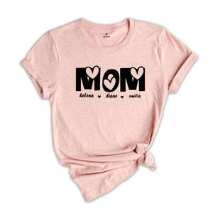 Custom Mama Shirt, Mother's Day Shirt, Custom Kid's Names, Gift For Mom, Mom Shirt With Names, Personalized Mama T-Shirt