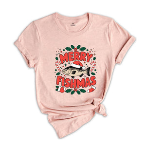 Merry Fishmas Shirt, Fish Christmas Shirt, Fishing Lover Shirt, Christmas Gift, Fisher Christmas Shirt, Dad Christmas Shirt, Fishing Shirt