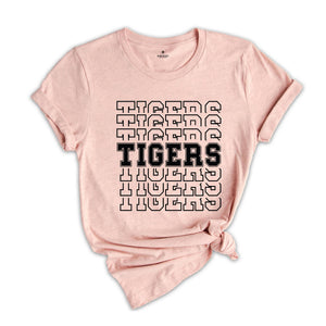 Team Mascot Shirt, Tigers Team Shirt, Tigers Football Shirt, Tigers Fan Shirt, Tigers School Spirit, Tigers Mom Shirt