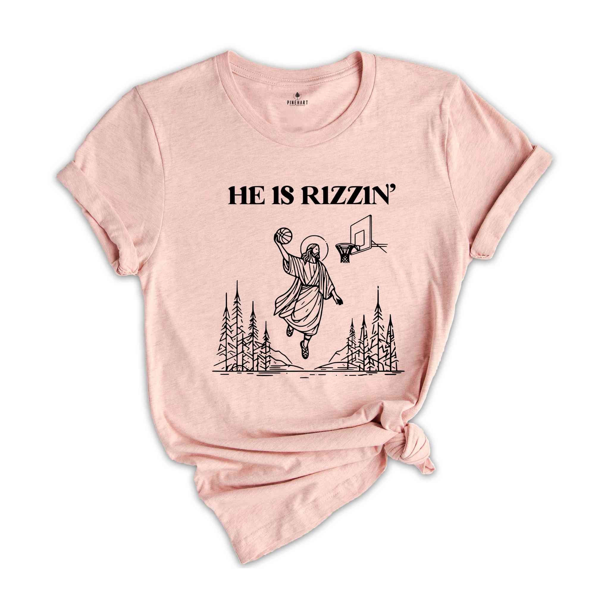 He Is Rizzin' Shirt, Religious Easter Shirt, Jesus Shirt, Happy Easter Day, Funny Easter Shirt, He Is Risen Shirt, Cute Easter Shirt