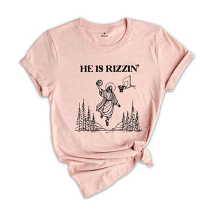 He Is Rizzin' Shirt, Religious Easter Shirt, Jesus Shirt, Happy Easter Day, Funny Easter Shirt, He Is Risen Shirt, Cute Easter Shirt