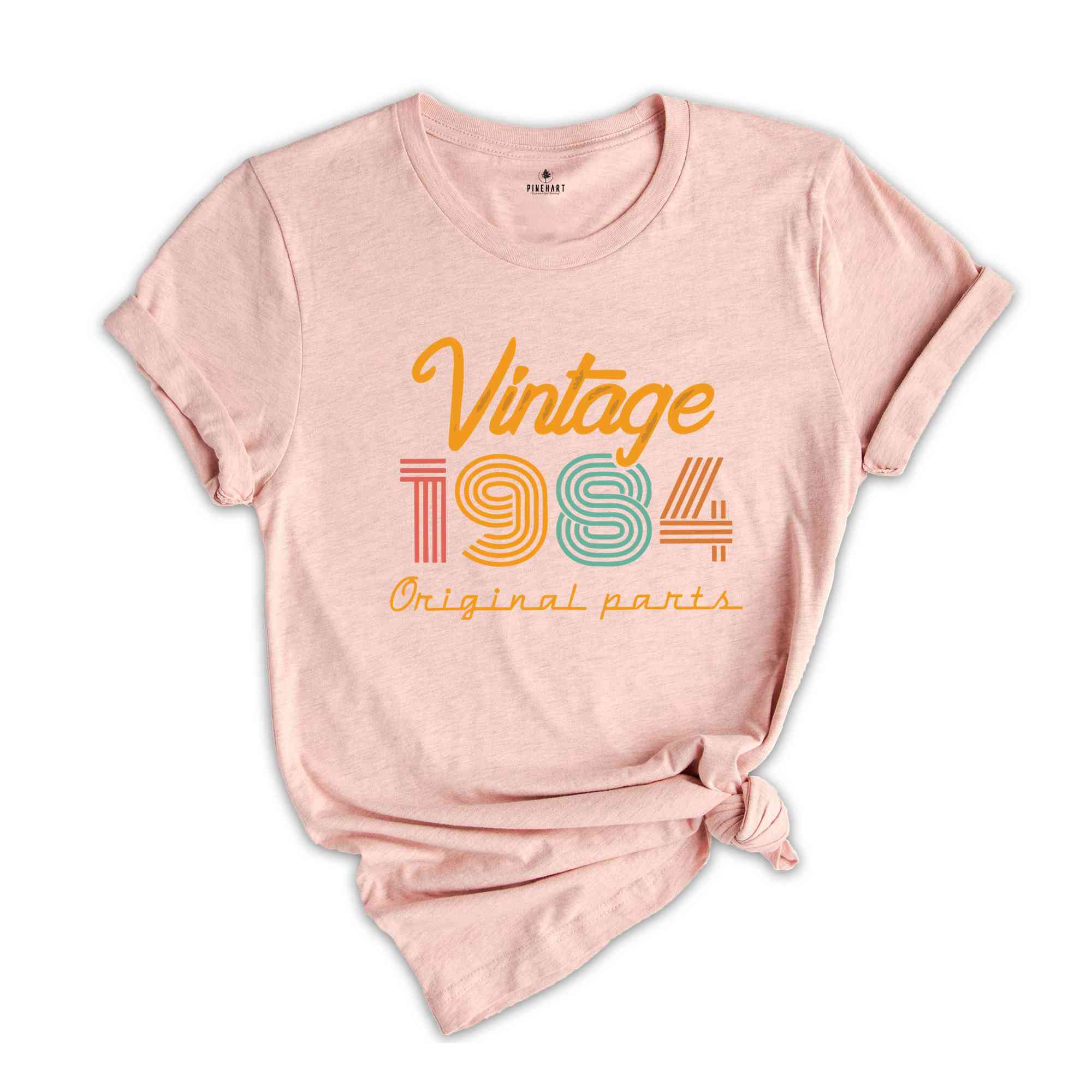 Vintage 1984 Original Parts Shirt, 40th Birthday Shirt, Vintage Mom Shirt, 40th Birthday Gift, 40th Birthday Shirt, Retro Age Shirt