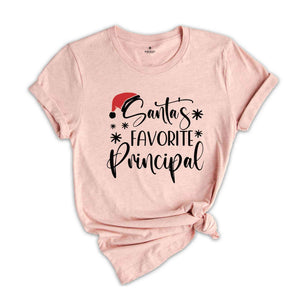 Santas Favorite Principal Shirt, Christmas Gift, Christmas Shirt, Xmas Shirt, Xmas gift, New Year Shirt, Holiday Tee, Principal Gift