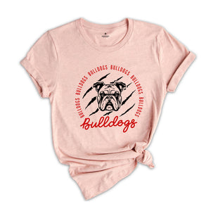 Team Mascot T-Shirt, Bulldogs Team Shirt, Bulldogs Team Spirit, Bulldogs Fan Tee, Bulldogs School Gift, Bulldogs School Spirit Top