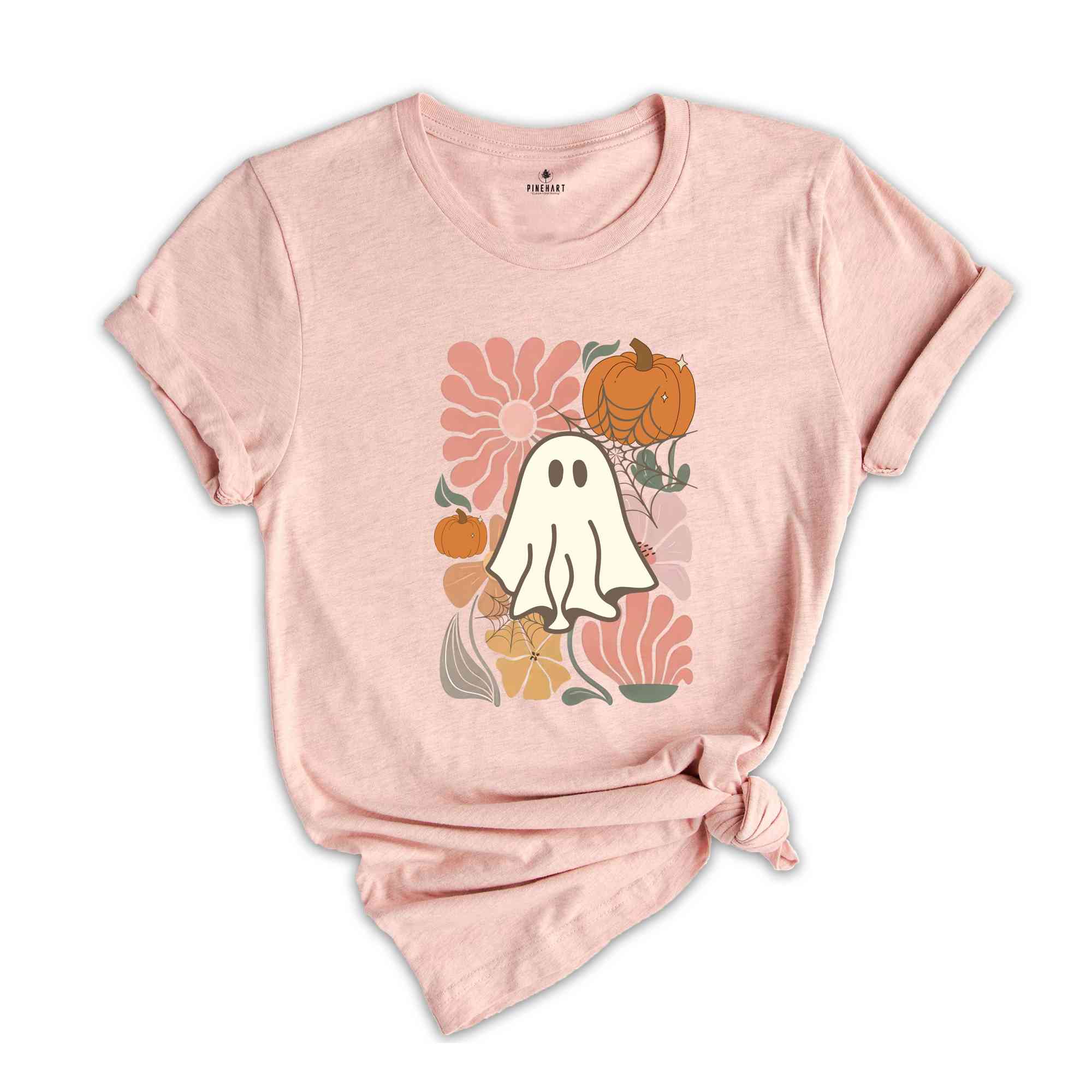 Ghost Pumpkin T-Shirt, Ghost Shirt, Fall Shirt, Spooky Season Shirt, Halloween Tee, Pumpkin Shirt, Halloween Ghost Shirt