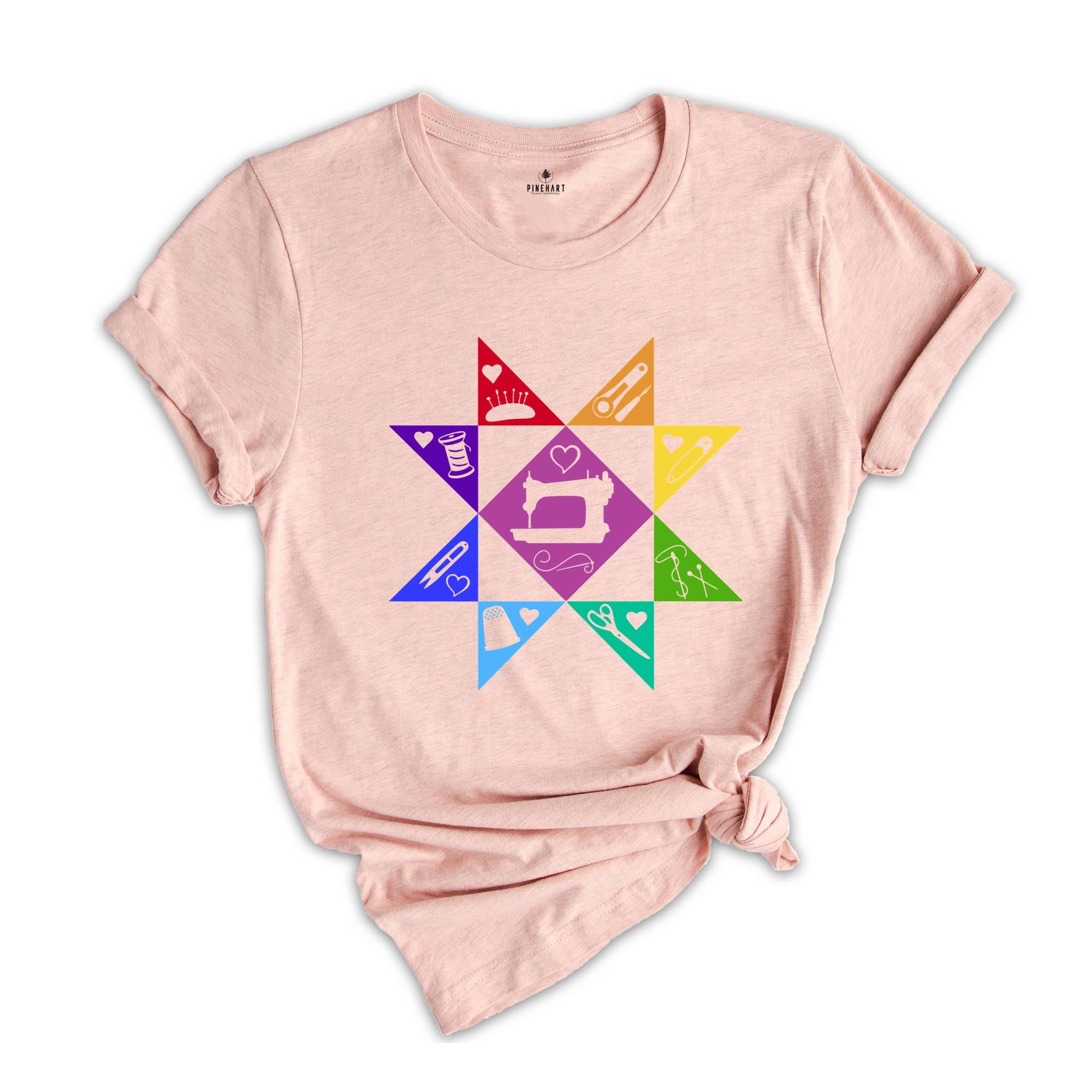 Rainbow Sewing Shirt, Sewciopath Tee, Crafter Mom Shirt, Sewing Lover Shirt, Quilter Gift, Swing Lover Gift, Cute Birthday Tee