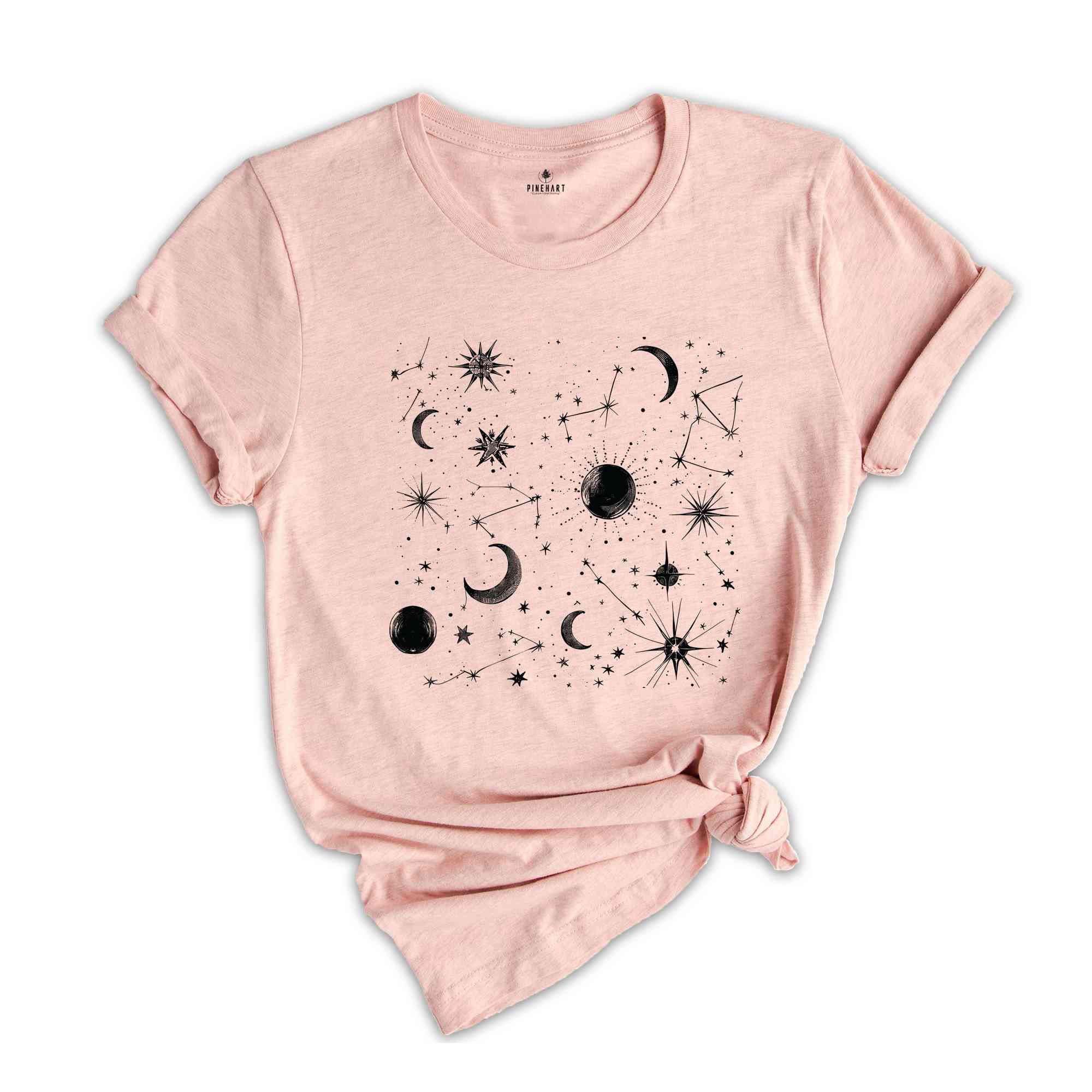 Celestial Shirt, Stars Shirt, Spiritual Shirt, Aesthetic Shirt, Moon Tee, Space Shirt, Astronomy Lovers Shirt