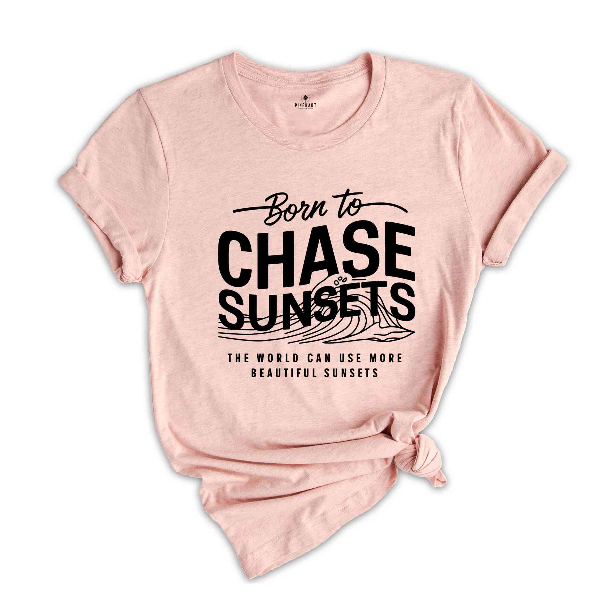 Born To Chase Sunsets Shirt, sunset Shirt, aesthetic clothes, summer Shirts, beach Shirt, Summer Waves Shirt