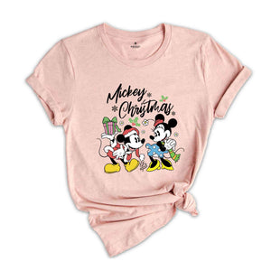 Mickey Christmas Shirt, Mickey Mouse Shirt, Mickey And Minnie Christmas Shirt, Christmas Couple Shirt, Mickey Family Shirt