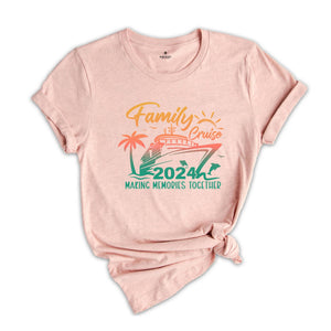 Family Cruise Shirt, Family Matching T-Shirt, Vacation Tee, Family Cruise 2024 Shirt, Beach Vacation Tee, Funny Family Matching Shirt