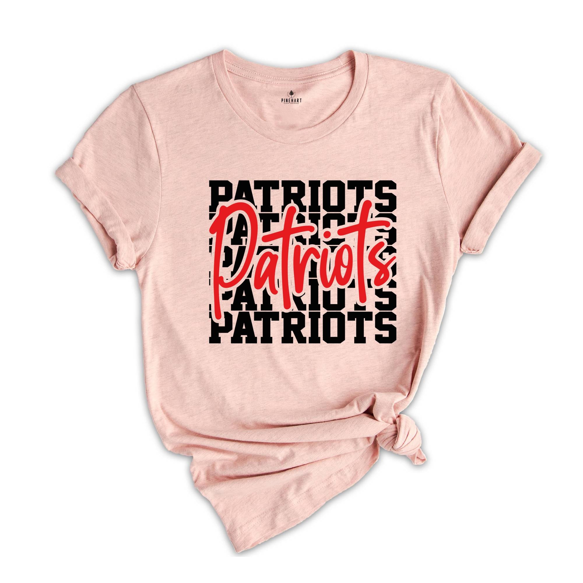 Team Mascot Shirt, Patriots Team Shirt, Patriots Team Spirit Shirt, Patriots Fan Shirt, Patriots School Shirt, Patriots School Spirit