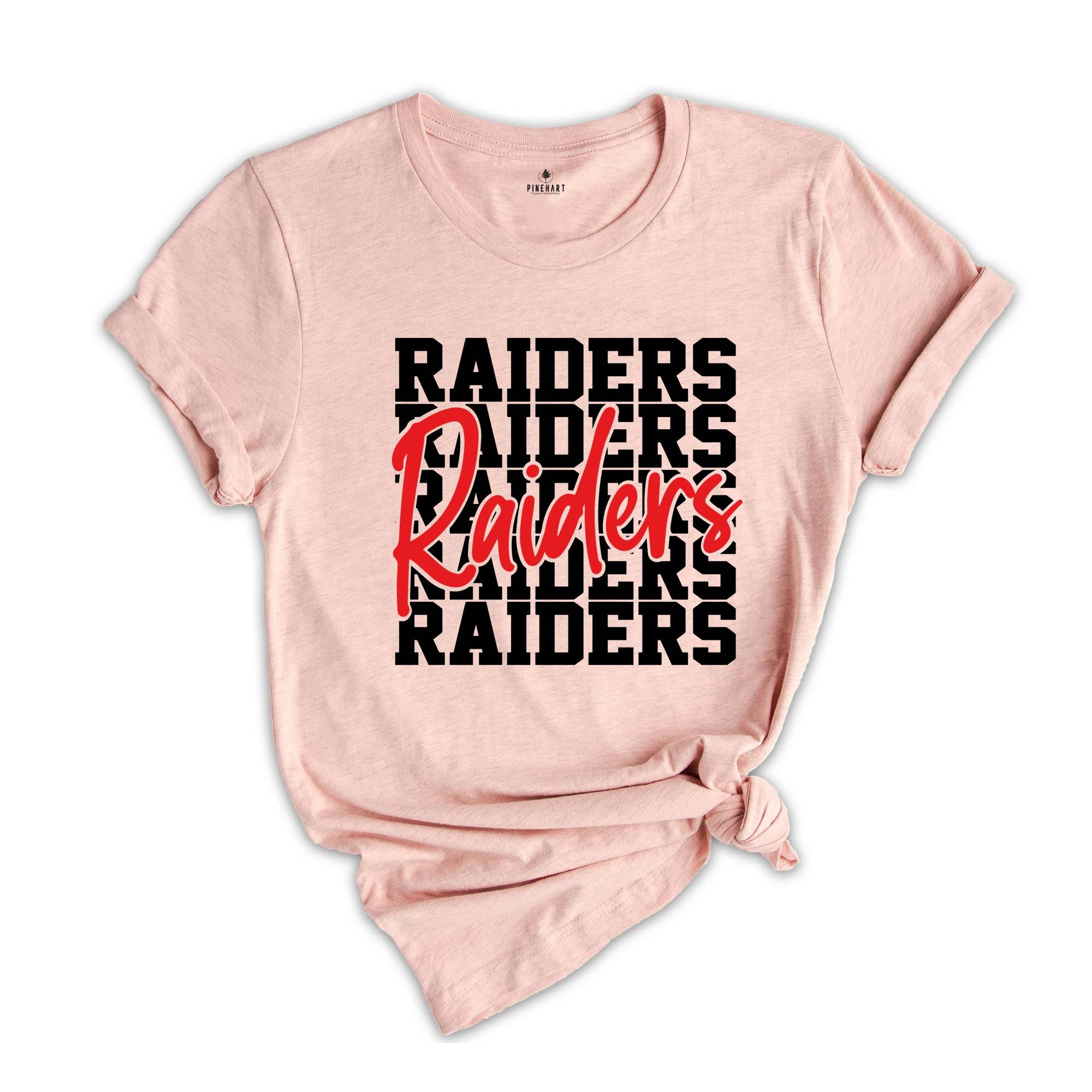 Raiders Written Team Mascot Shirt, Raiders Team Shirt, Raiders Team Spirit Shirt, Raiders Fan Tee, Raiders School Spirit