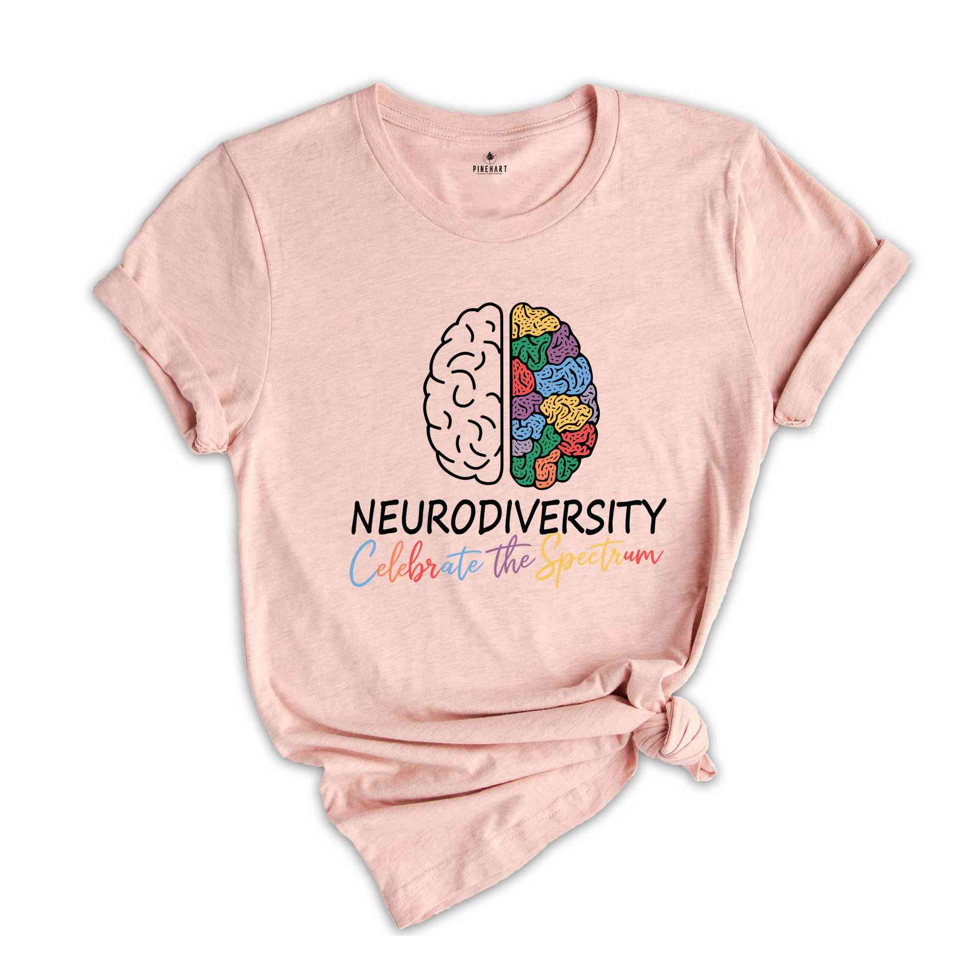 Embrace Neurodiversity Shirt, Celebrate the Spectrum Brain Autism T-Shirt, Neurodiversity T-shirt, Autism Awareness Shirt