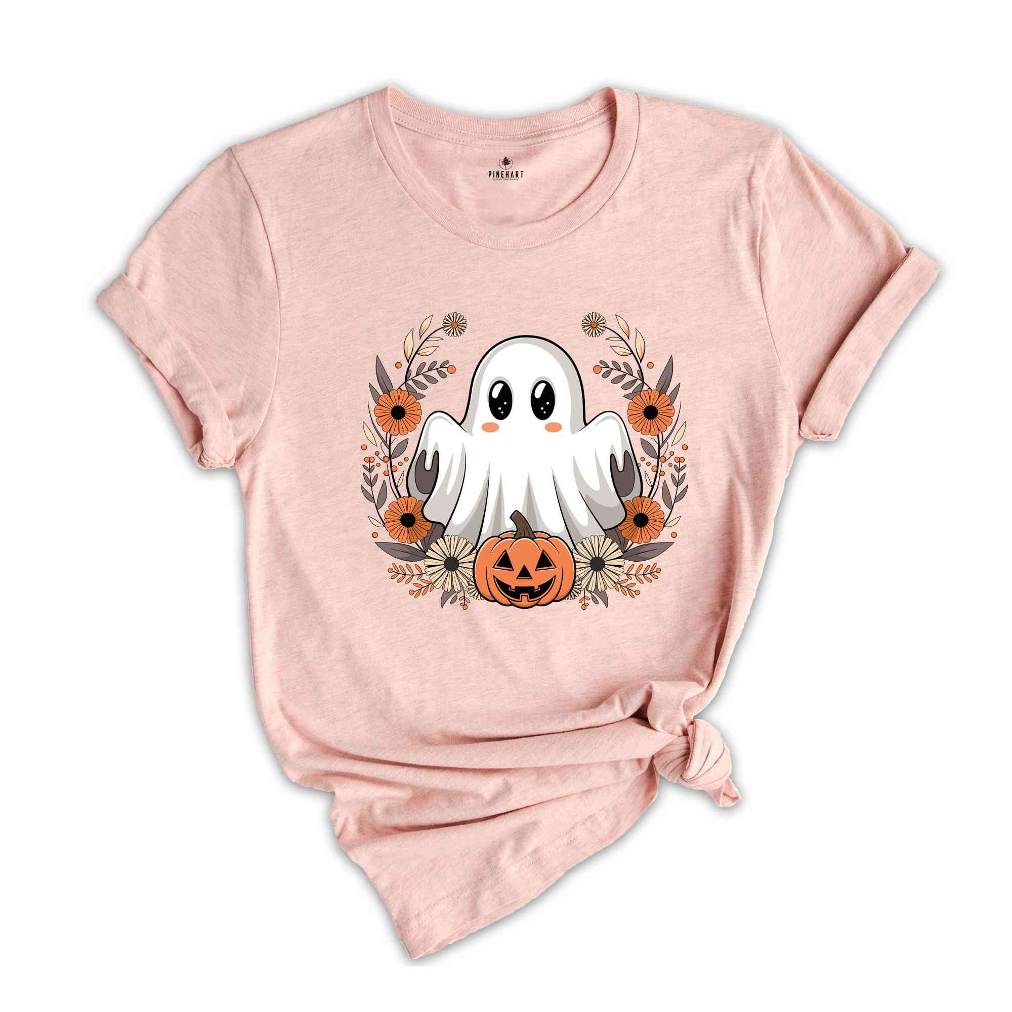 Floral Ghost Shirt, Vintage Floral Ghost Halloween Shirt, Flower Halloween Shirt, Cute Ghost Shirt, Fall Shirt, Vintage Ghost Shirt