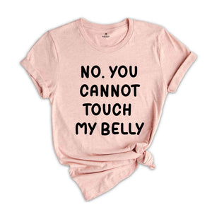 No You Can't Touch My Belly Shirt, Baby Belly Shirt, Pregnancy Tee, Pregnancy Announcement Shirt, Funny Pregnancy Saying Tee, Sarcastic Tee