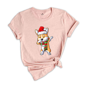 Christmas Corgi Dabbing Shirt, Funny Christmas Shirt, Dog Lover Shirt, Animal Lover Shirt, Christmas Gift, Fur Friends Shirt