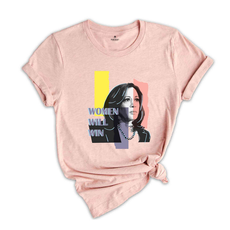 Women Will Win Shirt, Kamala Harris 24 For The People Shirt, President Kamala Harris 2024 Shirt, Madam President Kamala Harris Shirt