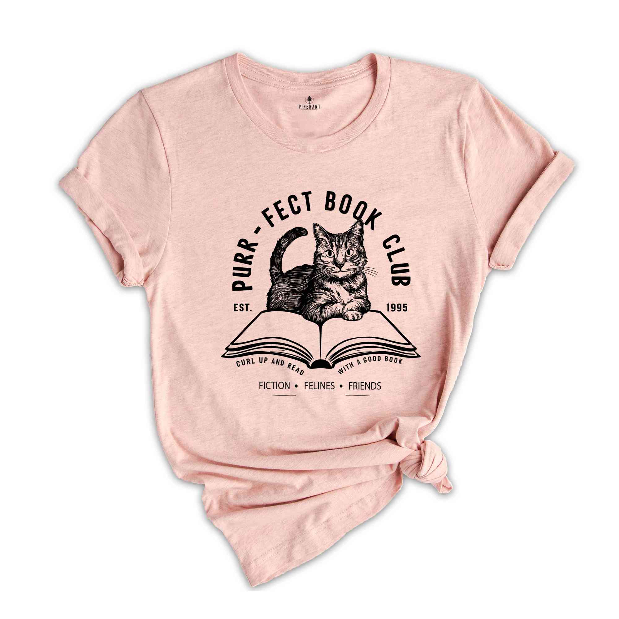 The Purr-fect Cat Bookish Shirt, Book Club T-shirt For Cat Lovers, Reading t-shirt, Books Reading, Gift for Cat Lover, Book lover gift