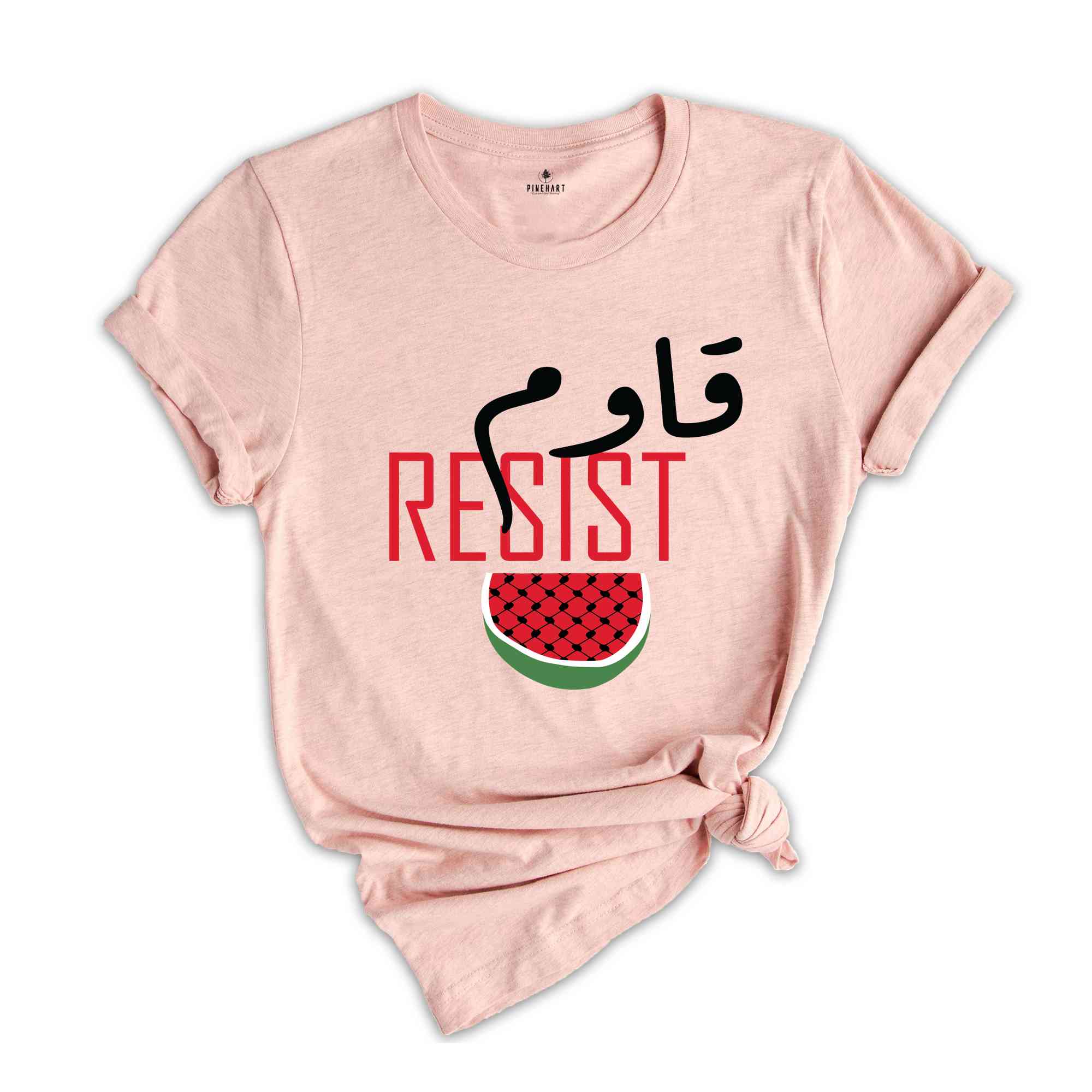 Resist T-Shirt, Stand With Palestine Tee, Stop The Genocide Shirt, Support Palestine Shirt, Free Gaza Tee, Watermelon Palestine Shirt