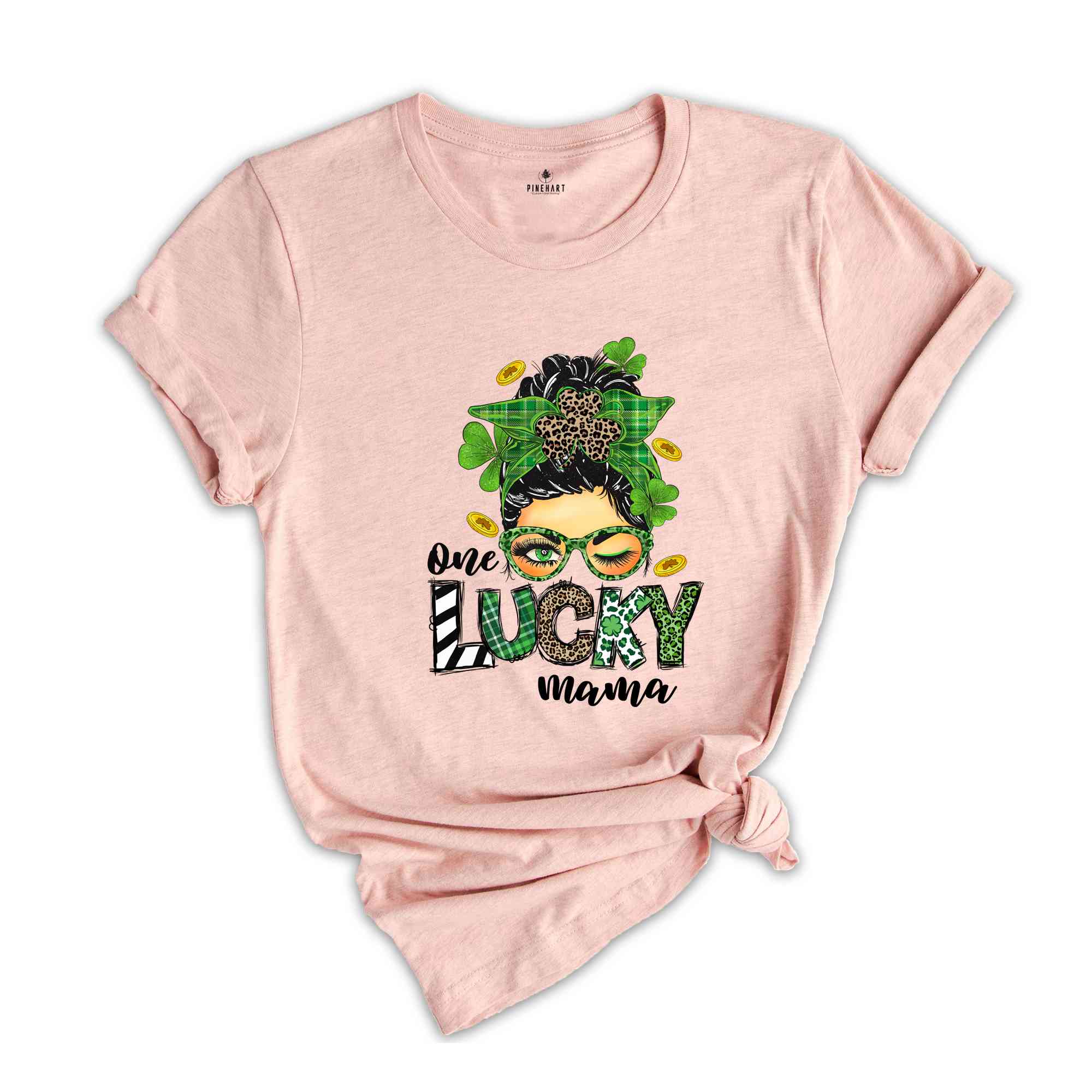 One Lucky Mama, Saint Patrick's Day Mama Shirt, Lucky Mom Shirt, St. Patrick's Day T-Shirt, Feeling Lucky T-Shirt