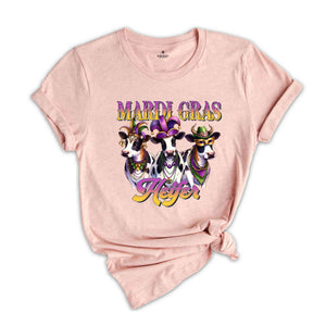 Mardi Gras Heifer Shirt, Happy Mardi Gras, Funny Mardi Gras Shirt, Highland Cow Shirt, Heifer Shirt, Farm Animal Shirt, Mardi Gras Carnival