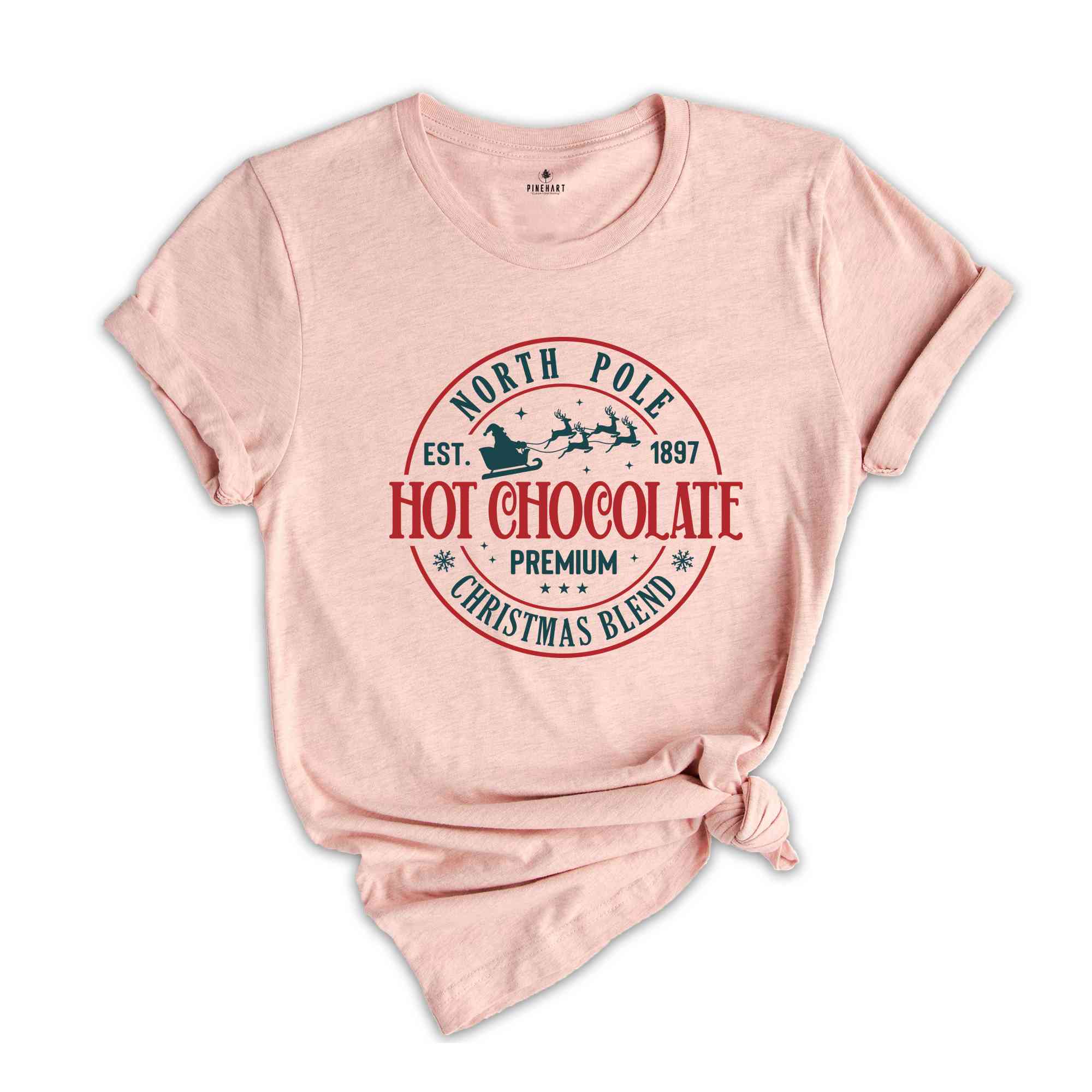 North Pole Hot Chocolate Shirt, Coffee Lover Shirt, Hot Chocolate Shirt, Hot Cocoa Christmas Shirt, Cute Christmas Shirt, Christmas Gift