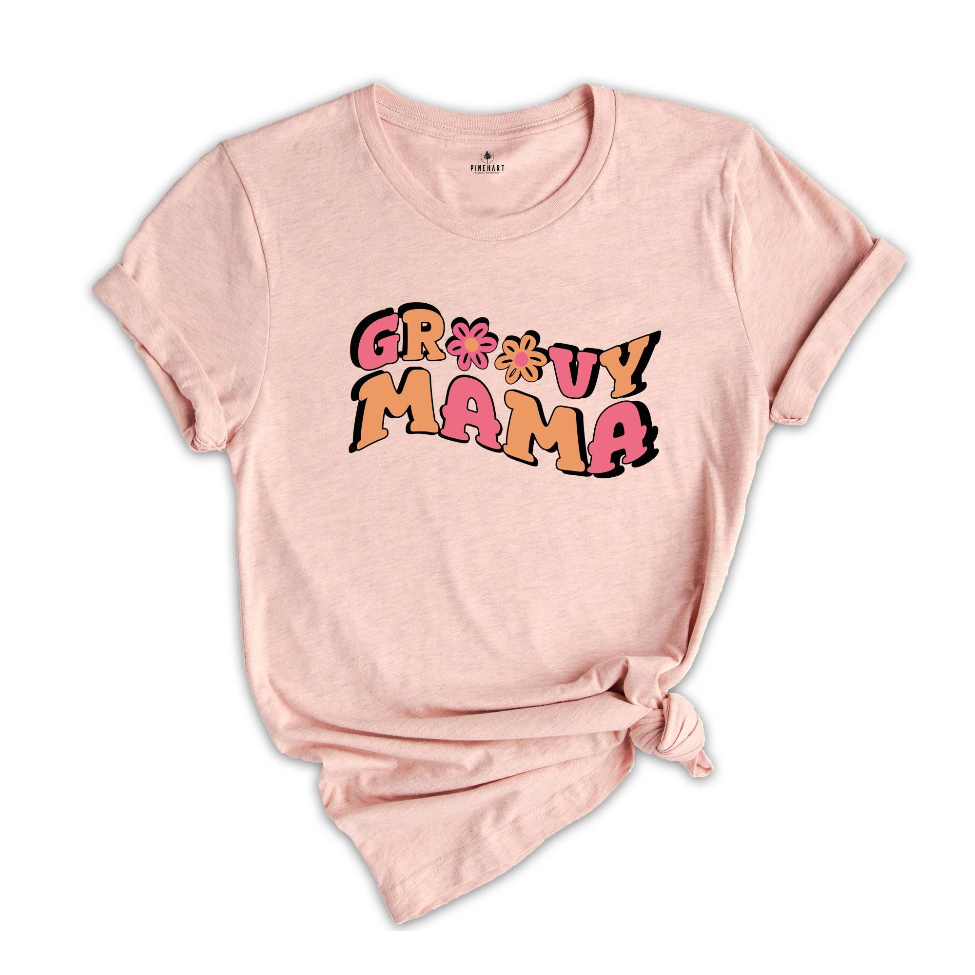 Groovy Mama Shirt, Groovy Birthday Party, Family Groovy Tee, Groovy Mom Tshirt, Mama Gift Shirt, Hippie Mom Tees, Groovy Party Shirt