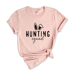 Hunting Squad Shirt, Easter Vibes Shirt, Bunny Shirt, Cute Easter Shirt, Easter 2024, Happy Easter Shirt, Easter Bunny Shirt