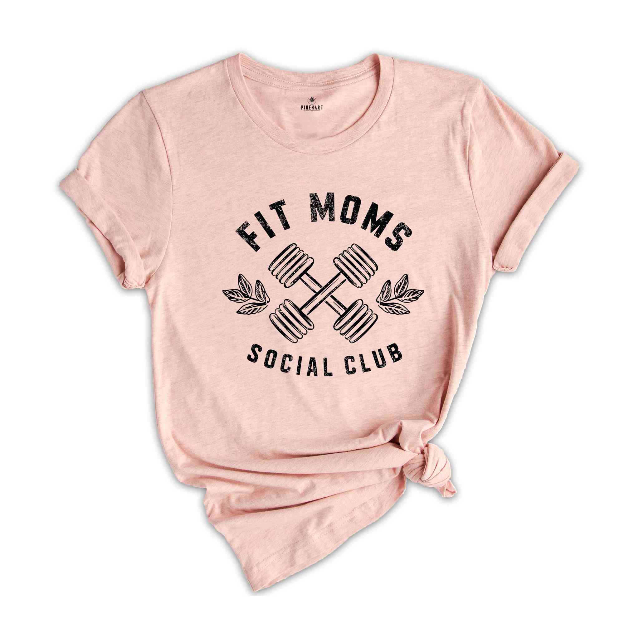 Fit Moms Club T-Shirt, Fitness Mom Shirt, Gym Lover Shirt For Moms, Pilates Mama Shirt, Gift For Sportive Mother