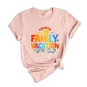 Personalized Family Vacation 2024 Shirt, Custom Vacation Shirts,2024 Family Vacation Tee, Family Trip Tee, Funny Vacation Shirts, Summer 202