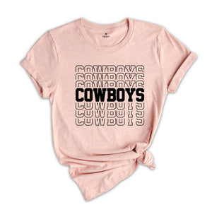 Team Mascot Shirt, Cowboys Team Shirt, Cowboys Football Shirt, Cowboys Fan Shirt, Cowboys School Shirt, Cowboys School Spirit