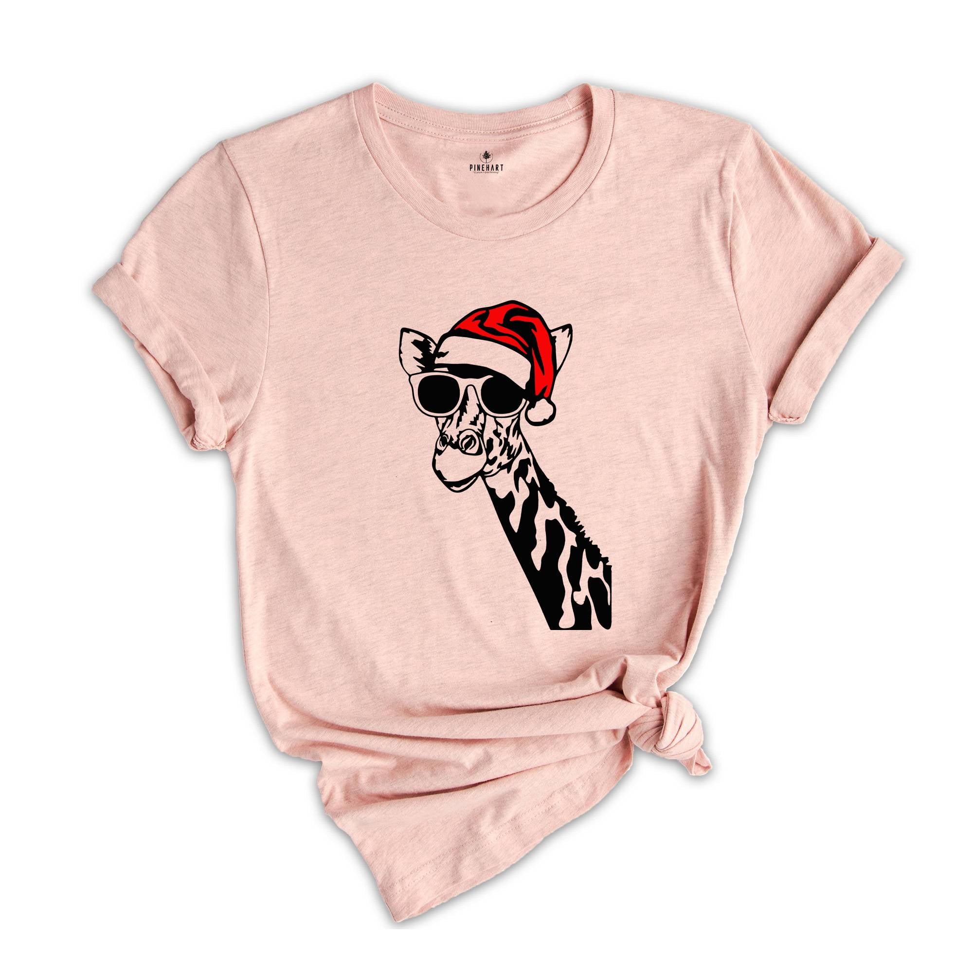 Giraffe Christmas Tee, Giraffe Shirt, Christmas Gift, Christmas Shirt, Giraffe Lover Tee, Christmas Pajamas, Kids Christmas Top