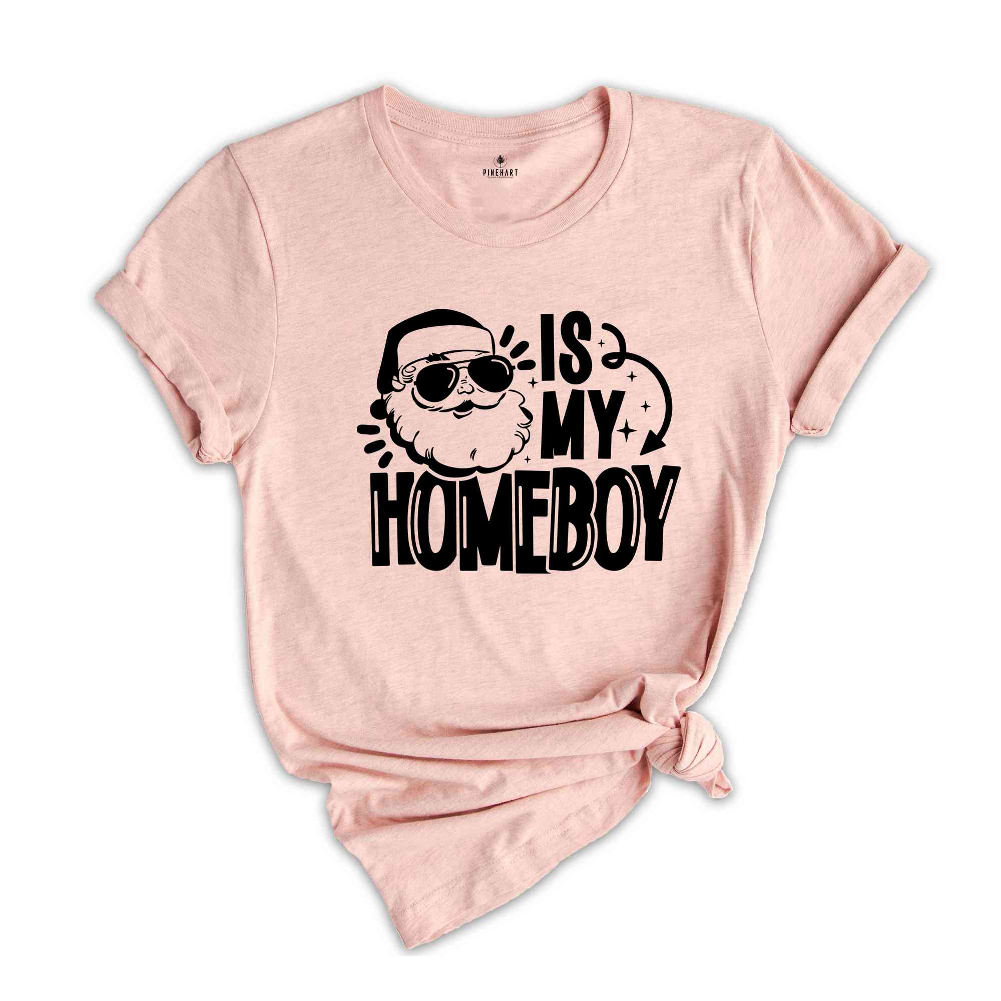 Santa Is My Homeboy Shirt, Homeboy Santa Tee, Funny Christmas Tee, Christmas Tshirt, Toddler Christmas Tee