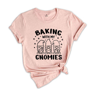 Baking With My Gnomes Shirt, Christmas Gnomes Shirt, Gift for Christmas, Christmas Gnomes Shirt, Baker Gnomes Shirt, Happy Christmas Shirt