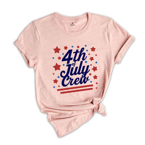 4th Of July Crew Matching Family Shirts, Fourth Of July Matching Family Party T-Shirts, Fun Party Shirts